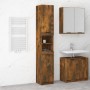 Smoked oak engineered wood bathroom cabinet 32x34x188.5 cm by vidaXL, Lockers and storage cabinets - Ref: Foro24-817069, Pric...