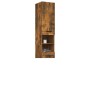 Smoked oak engineered wood bathroom cabinet 32x34x188.5 cm by vidaXL, Lockers and storage cabinets - Ref: Foro24-817069, Pric...