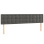 Headboards 2 units of dark gray velvet 100x5x78/88 cm by vidaXL, Headboards and footboards - Ref: Foro24-346531, Price: 63,82...