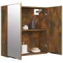 Bathroom cabinet with smoked oak mirror, 64x20x67 cm. by vidaXL, bathroom vanities - Ref: Foro24-817066, Price: 86,52 €, Disc...