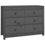 Solid gray pine wood auxiliary cabinet 100x40x72 cm by vidaXL, Sideboards - Ref: Foro24-821766, Price: 176,50 €, Discount: %