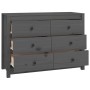 Solid gray pine wood auxiliary cabinet 100x40x72 cm by vidaXL, Sideboards - Ref: Foro24-821766, Price: 176,50 €, Discount: %