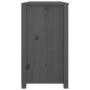 Armario auxiliar de madera maciza de pino gris 100x40x72 cm de vidaXL, Aparadores - Ref: Foro24-821766, Precio: 175,99 €, Des...