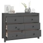 Solid gray pine wood auxiliary cabinet 100x40x72 cm by vidaXL, Sideboards - Ref: Foro24-821766, Price: 176,50 €, Discount: %