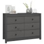 Solid gray pine wood auxiliary cabinet 100x40x72 cm by vidaXL, Sideboards - Ref: Foro24-821766, Price: 176,50 €, Discount: %