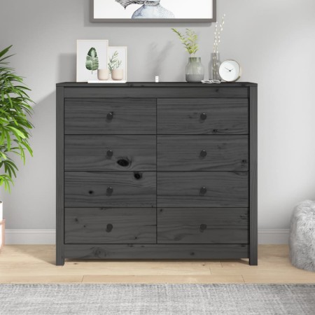 Solid gray pine wood auxiliary cabinet 100x40x90 cm by vidaXL, Sideboards - Ref: Foro24-821771, Price: 239,13 €, Discount: %