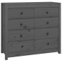 Solid gray pine wood auxiliary cabinet 100x40x90 cm by vidaXL, Sideboards - Ref: Foro24-821771, Price: 239,13 €, Discount: %