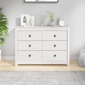 Solid white pine wood auxiliary cabinet 100x40x72 cm by vidaXL, Sideboards - Ref: Foro24-821765, Price: 145,31 €, Discount: %