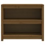 Estantería madera maciza de pino marrón miel 80x35x68 cm de vidaXL, Librerías y estanterías - Ref: Foro24-821677, Precio: 64,...