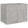 Conjunto de muebles de baño aglomerado gris hormigón de vidaXL, Muebles de baño - Ref: Foro24-3071139, Precio: 265,53 €, Desc...