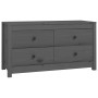 Solid gray pine wood auxiliary cabinet 100x40x54 cm by vidaXL, Sideboards - Ref: Foro24-821776, Price: 136,43 €, Discount: %