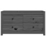 Grauer Schrank aus massivem Kiefernholz 100x40x54 cm von vidaXL, Sideboards - Ref: Foro24-821776, Preis: 136,43 €, Rabatt: %