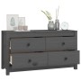 Solid gray pine wood auxiliary cabinet 100x40x54 cm by vidaXL, Sideboards - Ref: Foro24-821776, Price: 136,43 €, Discount: %