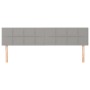 Headboards 2 units of light gray fabric 100x5x78/88 cm by vidaXL, Headboards and footboards - Ref: Foro24-346088, Price: 68,5...