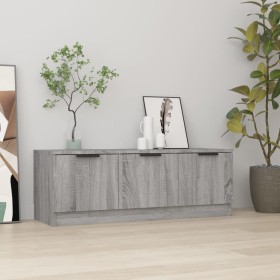 Sonoma gray plywood TV cabinet 102x35x36.5 cm by vidaXL, TV Furniture - Ref: Foro24-817082, Price: 62,99 €, Discount: %