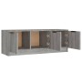 Sonoma gray plywood TV cabinet 102x35x36.5 cm by vidaXL, TV Furniture - Ref: Foro24-817082, Price: 63,69 €, Discount: %