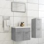 Conjunto de muebles de baño aglomerado gris hormigón de vidaXL, Muebles de baño - Ref: Foro24-3071184, Precio: 206,16 €, Desc...