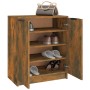 Schuhschrank aus geräuchertem Eichensperrholz 59x35x70 cm von vidaXL, Schuhregale und Schuhorganisatoren - Ref: Foro24-817102...