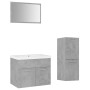 Conjunto de muebles de baño aglomerado gris hormigón de vidaXL, Muebles de baño - Ref: Foro24-3071184, Precio: 206,16 €, Desc...