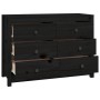 Armario auxiliar madera maciza de pino negro 100x40x72 cm de vidaXL, Aparadores - Ref: Foro24-821768, Precio: 180,87 €, Descu...