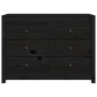 Armario auxiliar madera maciza de pino negro 100x40x72 cm de vidaXL, Aparadores - Ref: Foro24-821768, Precio: 180,87 €, Descu...