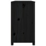 Armario auxiliar madera maciza de pino negro 100x40x72 cm de vidaXL, Aparadores - Ref: Foro24-821768, Precio: 180,87 €, Descu...