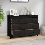 Armario auxiliar madera maciza de pino negro 100x40x72 cm de vidaXL, Aparadores - Ref: Foro24-821768, Precio: 180,87 €, Descu...