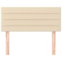 Cream fabric headboard 90x5x78/88 cm by vidaXL, Headboards and footboards - Ref: Foro24-346121, Price: 46,99 €, Discount: %