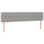 Headboards 2 units of light gray fabric 90x7x78/88 cm by vidaXL, Headboards and footboards - Ref: Foro24-346368, Price: 84,99...