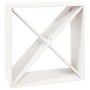 Solid white pine wood wine rack 62x25x62 cm by vidaXL, Wine and liquor cabinets - Ref: Foro24-821760, Price: 55,85 €, Discoun...