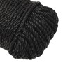 Black polypropylene work rope 6 mm 25 m by vidaXL, Ropes and metal cords - Ref: Foro24-153001, Price: 9,01 €, Discount: %