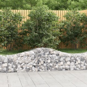 Gabion baskets 13 pcs arch shape iron 200x50x40/60 cm by vidaXL, Pots and planters - Ref: Foro24-3145588, Price: 774,10 €, Di...