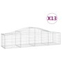 Gabionenkörbe 13 Stück Bogenform Eisen 200x50x40/60 cm von vidaXL, Töpfe und Pflanzgefäße - Ref: Foro24-3145588, Preis: 774,1...