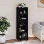 Solid black pine wood shelf 50x35x154 cm by vidaXL, Bookcases and shelves - Ref: Foro24-821718, Price: 130,00 €, Discount: %