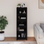 Solid black pine wood shelf 50x35x154 cm by vidaXL, Bookcases and shelves - Ref: Foro24-821718, Price: 130,00 €, Discount: %