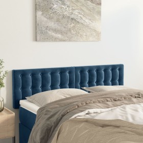 Headboards 2 units dark blue velvet 72x5x78/88 cm by vidaXL, Headboards and footboards - Ref: Foro24-346474, Price: 63,11 €, ...