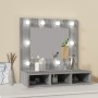 Sonoma grau Möbel mit Spiegel und LED 60x31,5x62 cm von vidaXL, Badezimmerwaschtische - Ref: Foro24-820455, Preis: 55,88 €, R...