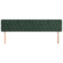 Headboards 2 units of dark green velvet 100x7x78/88 cm by vidaXL, Headboards and footboards - Ref: Foro24-346393, Price: 86,6...