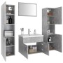 Conjunto de muebles de baño aglomerado gris hormigón de vidaXL, Muebles de baño - Ref: Foro24-3071229, Precio: 341,51 €, Desc...