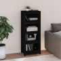 Solid black pine wood shelf 50 x 35 x 125.5 cm by vidaXL, Bookcases and shelves - Ref: Foro24-821713, Price: 109,87 €, Discou...