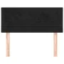 Black velvet headboard 80x5x78/88 cm by vidaXL, Headboards and footboards - Ref: Foro24-346112, Price: 31,52 €, Discount: %