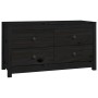 Solid black pine wood auxiliary cabinet 100x40x54 cm by vidaXL, Sideboards - Ref: Foro24-821778, Price: 159,95 €, Discount: %