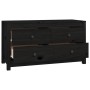 Solid black pine wood auxiliary cabinet 100x40x54 cm by vidaXL, Sideboards - Ref: Foro24-821778, Price: 159,95 €, Discount: %