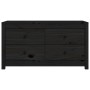 Solid black pine wood auxiliary cabinet 100x40x54 cm by vidaXL, Sideboards - Ref: Foro24-821778, Price: 159,95 €, Discount: %