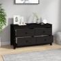 Solid black pine wood auxiliary cabinet 100x40x54 cm by vidaXL, Sideboards - Ref: Foro24-821778, Price: 159,95 €, Discount: %