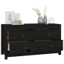 Solid black pine wood auxiliary cabinet 100x40x54 cm by vidaXL, Sideboards - Ref: Foro24-821778, Price: 159,95 €, Discount: %