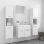 White engineered wood bathroom furniture set by vidaXL, Bathroom furniture - Ref: Foro24-3071225, Price: 280,62 €, Discount: %