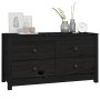 Solid black pine wood auxiliary cabinet 100x40x54 cm by vidaXL, Sideboards - Ref: Foro24-821778, Price: 159,95 €, Discount: %