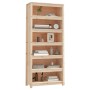 Estantería madera maciza de pino 80x35x183 cm de vidaXL, Librerías y estanterías - Ref: Foro24-821694, Precio: 156,99 €, Desc...