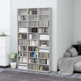 Gray plywood CD cabinet 102x16x177.5 cm by vidaXL, CD and DVD storage - Ref: Foro24-801782, Price: 126,99 €, Discount: %